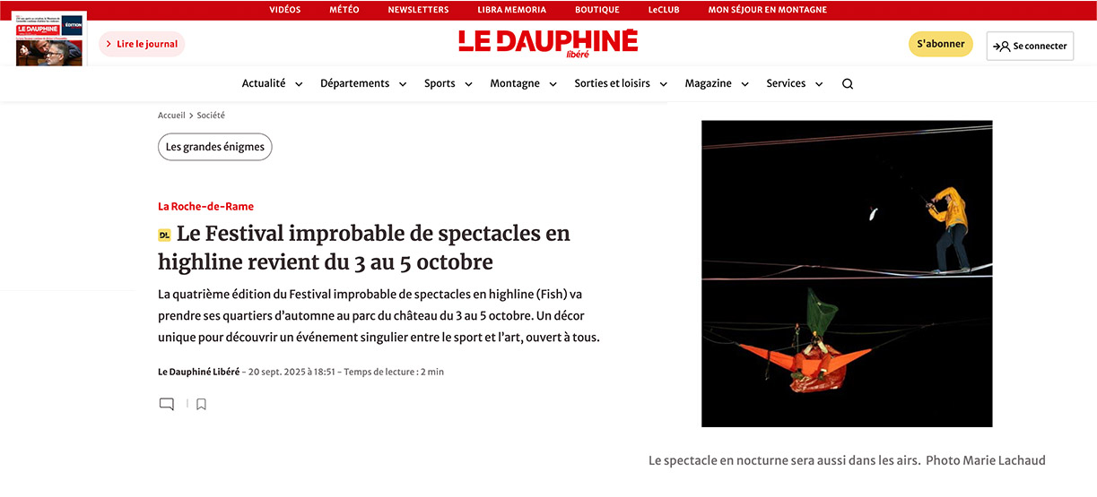 Cabaret FISH Party FISH Festival 3 La Roche de Rame 05 - Houle Douce Association de spectacles aériens