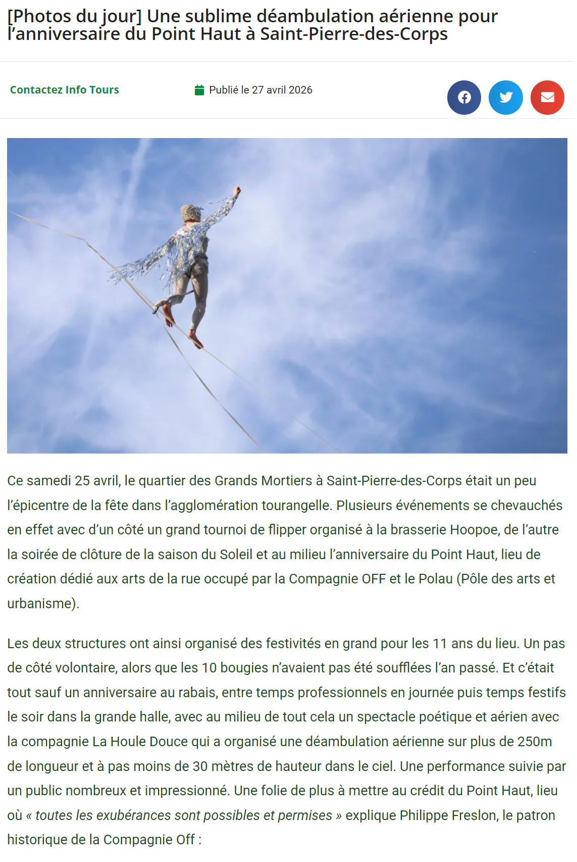 Houle Douce Info Tours - Houle Douce Association de spectacles aériens